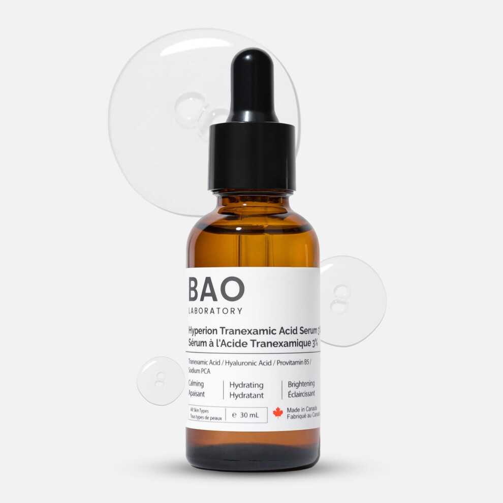 Bao Laboratory 3% Tranexamic Acid Serum With Provitamin B5/Hyaluronic Acid - Soothing Hydrating & Radiant Skin Formula