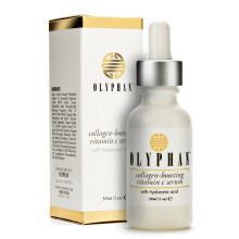 Bio-Vitamin-C-Serum mit Hyaluronsure fr das Gesicht; Natrliches Anti-Aging-Gesichtsserum fr gesunde Haut. Unisex  fr Mnner und Frauen