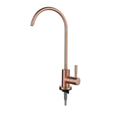 Kitchen Faucets Water Filter Faucet,Gooseneck Single Cold Water Filter Faucet for Kitchen Sink,Rose Gold(Rose Gold)