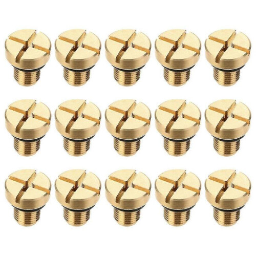 15pcs Radiator Overflow Coolant Expansion Tank Bleeder Screw 17111712788 for E36 E39 E46 Etc.