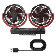 Small Fan for Car Electric Fan USB Adjustable Fan Cooler for Car Interior