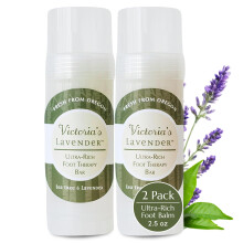 Victoria's Lavender Ultra Rich Foot Balm per piedi a secco Cracked - Riparazione e ammorbidente con olio di t e lavanda - Trattamento dei tacchi a s