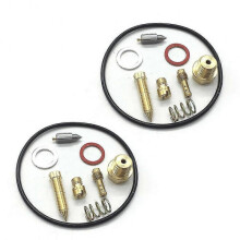 2 Sets Motorcycle Carburetor Carb Gaskets Jets Rebuild Kits for Yamaha Phazer Pz480 Pz 480 1986 1987 1988 1989 1990