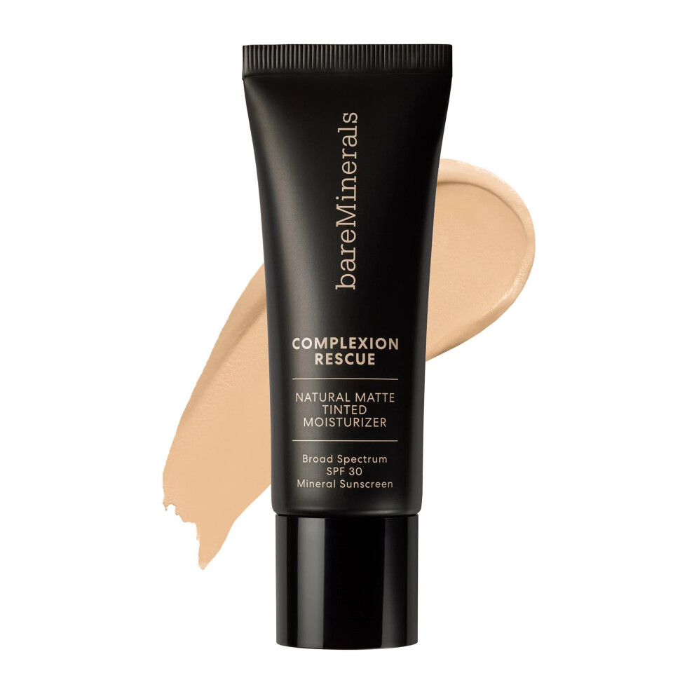 bareMinerals Complexion Rescue Natural Matte Tinted Moisturizer for Face with SPF 30  Mattifying Tinted Mineral Sunscreen  Oil Control  Vegan