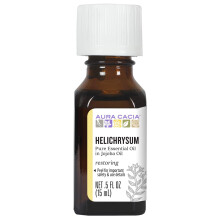 Aura Cacia, Reines Ätherisches Öl in Jojobaöl, Strohblume, 0,5 fl oz (15 ml)