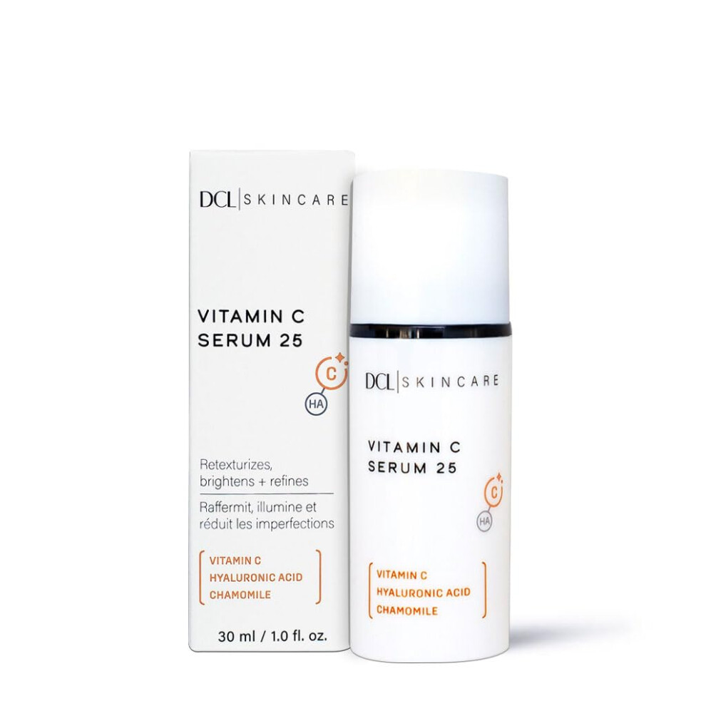 Dcl Skincare Vitamin C Serum 25 With 25% Vitamin C & Hyaluronic Acid 1 Fl Oz.