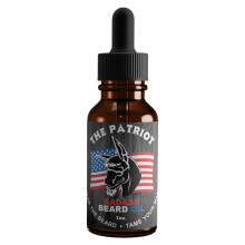 Aceite para Barba Badass para Hombres - Aroma Patriot, 1 Onza - Ingredientes Naturales, Mantiene Barba y Bigote Sanos