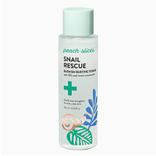 Pfirsichscheiben | Snail Rescue Gesichtswasser gegen Hautunreinheiten | 95 % Schneckenschleim | Porenreiniger | Spendet Feuchtigkeit und gleicht