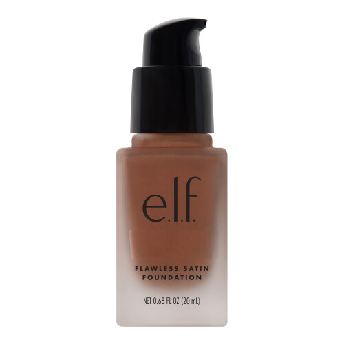 e.l.f. e.l.f. Flawless Finish Foundation, Lichtgewicht & Medium Coverage, Semi-Matte Afwerking, Chocolade, 0.68 Fl Oz (20mL)