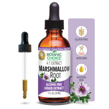 Botanic Choice Marshmallow-Wurzel-Flssigextrakt alkoholfrei, glutenfrei, traditionelle Untersttzung fr Hals und Atemwege, 1 fl. Unze. oz.