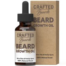 Crafted Beards Bartwuchs-lserum  1 fl Oz  parfmfrei  hilft, einen dickeren Bart wachsen zu lassen, verbessert die Bartgesundheit, fllt dnne un