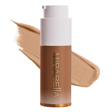 Mirabella Invincible For All HD Liquid Foundation  Anti-Aging-Flssig-Gesichts-Make-up mit vollstndiger Deckkraft  Feuchtigkeitsspendende, feuchti