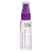 Spa Sciences - Detox Serum - Tillverkad i USA - Med Niacinamid, Zink, Zeolit - Avgiftar, Förnyar, Slätar - Vegan - För Alla Hudtyper - 1.1oz
