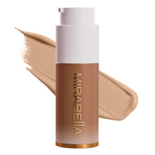Mirabella Invincible For All HD Liquid Foundation  Anti-Aging-Flssig-Gesichts-Make-up mit vollstndiger Deckkraft  Feuchtigkeitsspendende, feuchti