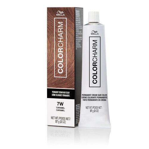 COLORCHARM Permanent Cream Hiusväri 7W Caramell 2 oz.