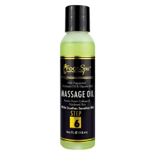 POOT SPA - Olio di massaggi con t al pepe menta eucalipto olio 4 oz - terapia di massaggio a corpo pieno professionale pedicure manicure - rilassa i