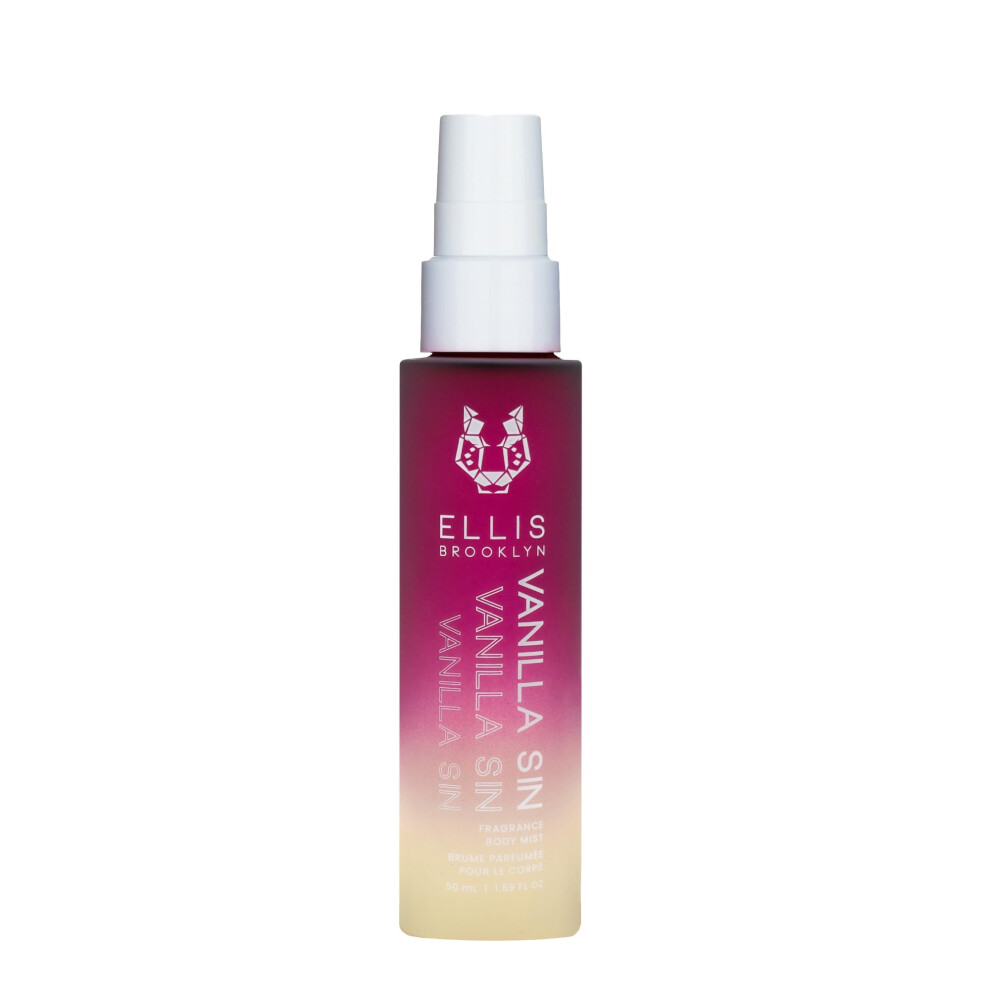 Ellis Brooklyn Black/Cream Vanilla Sin Body Mist - Clean Perfume Vanilla Body Spray Hair Perfume Cherry Perfume Gourmand Perfume Hair And Body Mist For Wom