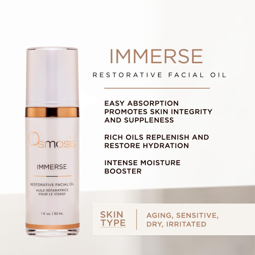 Osmose immerger l'huile de visage hydratant r   parat 1