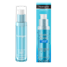 Neutrogena Hydro Boost Feuchtigkeitsspendendes Hyaluronsure-Serum, lfreies und nicht komedogenes Gesichtsserum, Formel fr strahlenden Teint, lfre