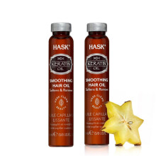 HASK KERATIN PROTEIN Glttende Haarlflschchen fr Glanz und Frizz-Kontrolle fr alle Haartypen, farbsicher, glutenfrei, sulfatfrei, parabenfrei  2