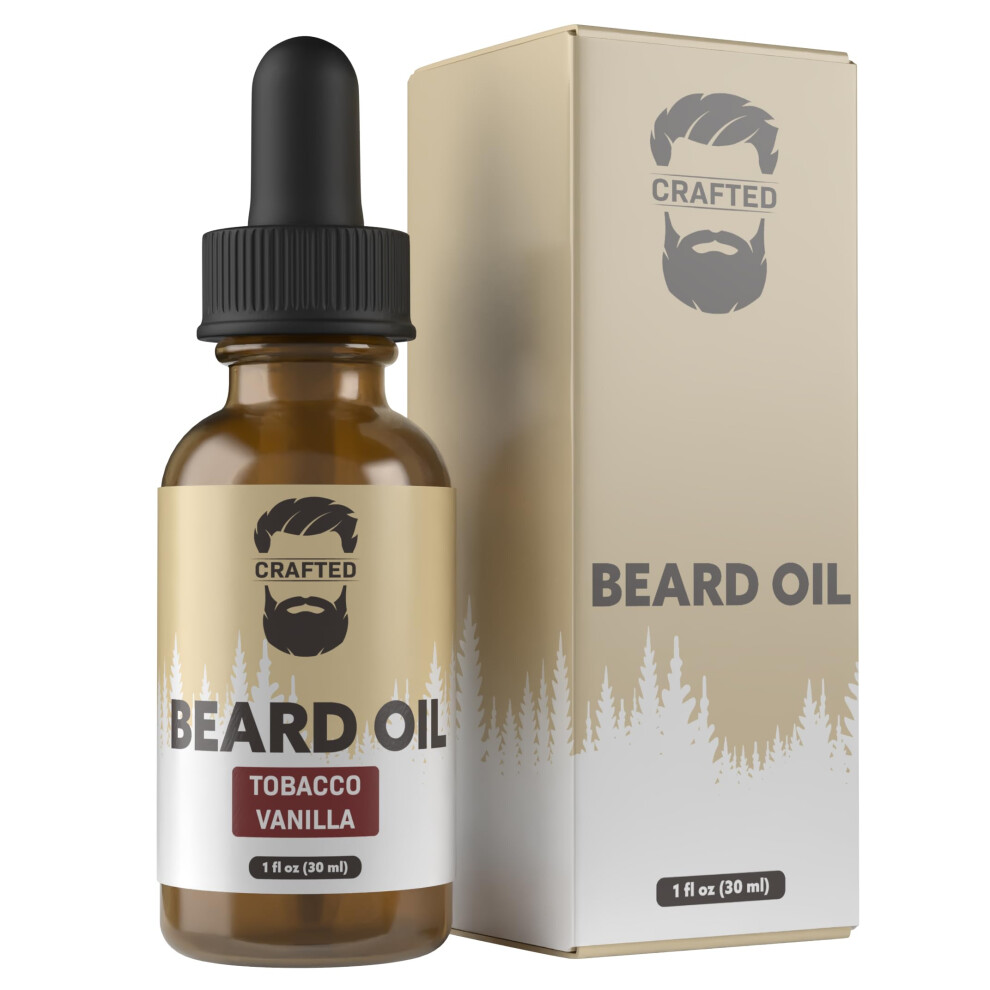 Crafted Beards Beard Oil Beard Oil Conditioner - Leave Your Beard Feeling Amazing - All Natural Ingredients - No Residue - Mustache Oil - 1Oz - M