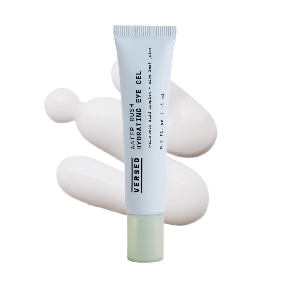 Versed Water Rush Hydrating Eye Gel - Under Eye Cream For Puffiness And Bags Under Eyes - Hyaluronic Acid Under Eye Brightener - Clinically Teste