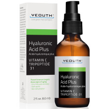 YEOUTH Hyaluronic Acid Serum for Face with Vitamin C Hydrating Serum Minimize the Look of Wrinkles Patchy & Dull Skin Face Serum for Women &