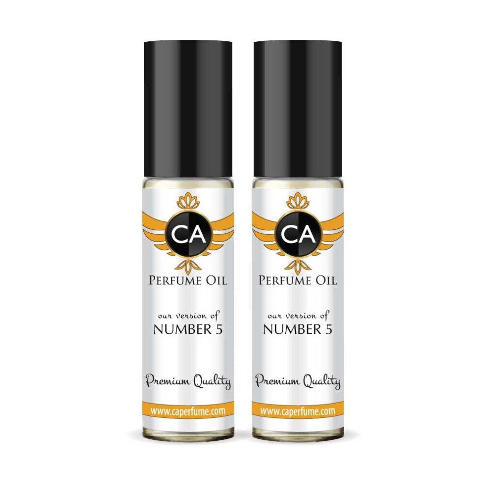 Ca Perfume Impression Of Iconic Aldehydes For Women Fragrance Dupes Body Oil Roll-On 0.3 Fl Oz-X2