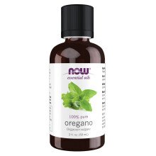 NOW Essential Oils  Oregano Oil  Comforting Aromatherapy Scent  Steam Distilled  100% Pure  Vegan  Child Resistant Cap  2-Ounce