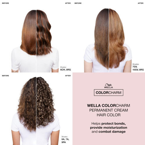 COLORCHARM Permanente Creme-Haarfarbe 6A Dunkles Aschblond 2 oz. 2