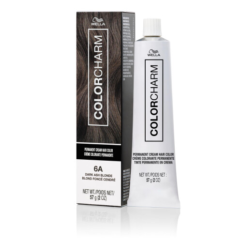 COLORCHARM Permanente Creme-Haarfarbe 6A Dunkles Aschblond 2 oz.