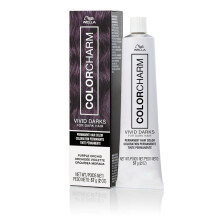 COLORCHARM VIVID DARKS | Permanent Cream Color | Vibrant Color for Dark Hair | Nourishing Vegan Formula | No Bleach Needed | Purple Orchid | 2 Fl