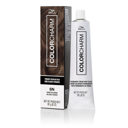 COLORCHARM Permanent Cream Hiusväri 6N Tummanvaalea 2 oz.