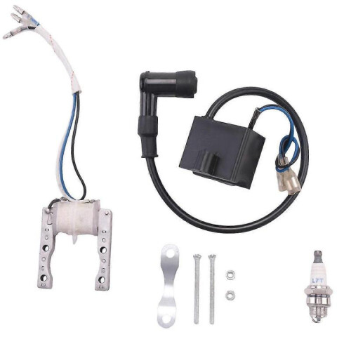 Engine Ignition Coil Stator Coil Spark Plug Kit for 2 Stroke 49cc 50cc 60cc 80cc Motor Bike Bicycle 1