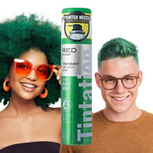 Red By Kiss Temporary Hair Color Dye Spray Quick Dry & Smudge Proof Styling Spray tapahtuman nopeaan kuivumiseen (Forest Green)
