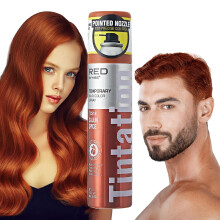 Red By Kiss Tymczasowa farba do wlosw w sprayu Szybkoschnacy i odporny na rozmazywanie spray do stylizacji na imprezy Szybkoschnacy (Przyprawa Cajun