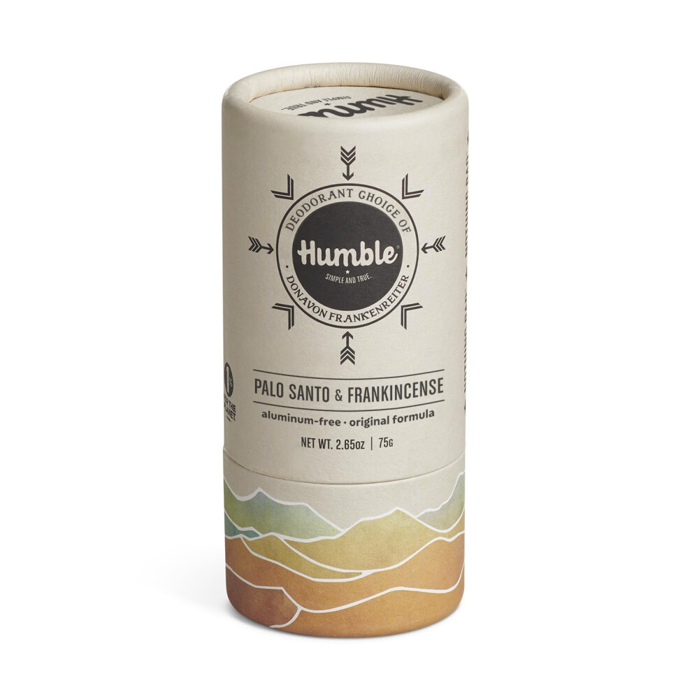 Humble Simple Et Tr Humble Brands Original Formula Plastic-Free Aluminum-Free Deodorant Long Lasting Odor Control With Baking Soda And Essential Oils Palo Santo &