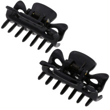 Camila Paris CP3027 Franse Haarclip voor Vrouwen, 1,5 inch Set van 2 Zwarte Haarclips