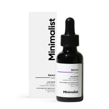 Minimalist Retinol 0.6% Mid-Strength Face Serum For Anti Aging | Reduces Fine Lines & Wrinkles | Contains Coenzyme Q10 which has Antioxidant Effe
