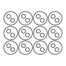 12 Sets Replacement Valve Cover&shaft O-rings,for Neverlube And Valves (1-1/2in To 2-1/2in,2-way Or 3-way)