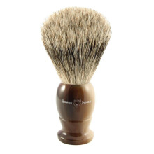 Edwin Jagger 1EJ872 Medium Best Badger Rasierpinsel, helles Hornimitat, zur Verwendung mit Rasiercreme oder Seife fr Mnner