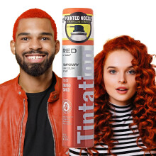 Red by Kiss Temporary Hair Color Dye Spray rapido a secco e sporco di stile a prova di eventi per asciugatura veloce (tango di mango)