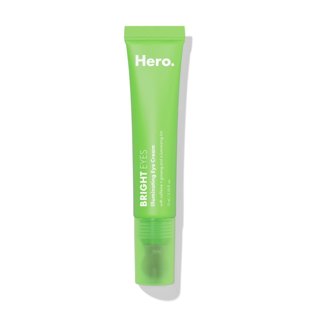 Hero Cosmetics Bright Eyes Illuminating Eye Cream - Reduces The Look Of Dark Circles With Multiple Applications - Featuring A Stainless Steel Tip