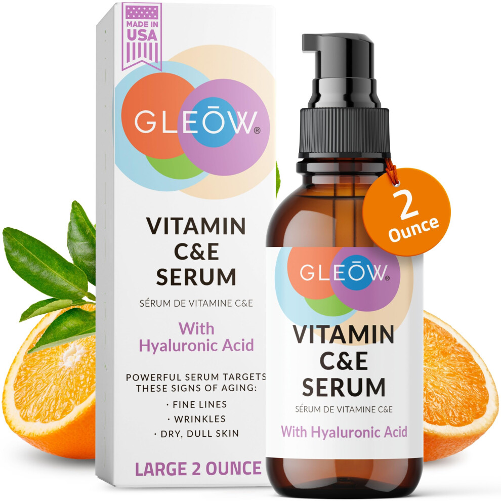 Gleow New 2024 Vitamin C Face Serum Vitamin C Serum For Face Vitamin C For Face Hydrating Serum For Face Skin Brightening Serum 2Oz