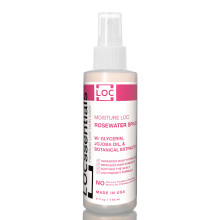 LOCssentials Rosenwasser fr Locken  Rosenwasser- und Glycerin-Loc-Feuchtigkeitsspray mit Jojobal und organischen Pflanzenextrakten. Premium-Zopfsp