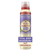 Old Spice Whole Body Deodorant for Men, Total Body Deodorant, Lavender + Mint, Aluminum Free Deodorant Spray for 24/7 Freshness // Dermatologist Teste