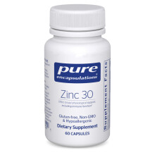Pure Encapsulations Zinc 30 mg - Supplement for Immune System Support Growth and Development and Wound Healing* - with Zinc Picolinate 30 mg -