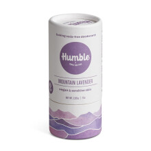HUMBLE BRANDS Vegan and Sensitive Skin Formula Plastic-Free Aluminum-free Deodorant Long Lasting Odor Control with Essential Oils Mountain Lav