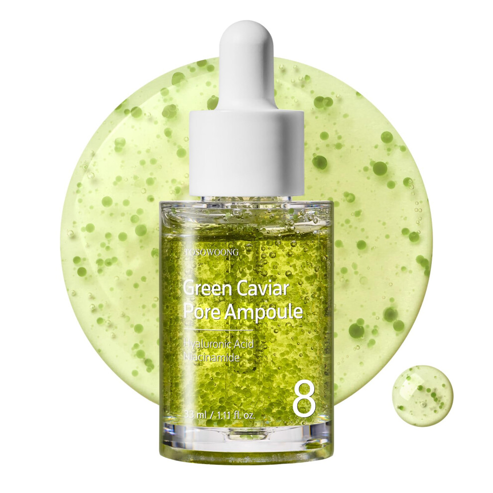 Tosowoong Green With 2 500Ppm Caviar Niacinamide Pore Minimizer Hydrating Firming Pore Tightening Reduces Pores Korean Skin Care 33Ml 1.11 Fl.oz.