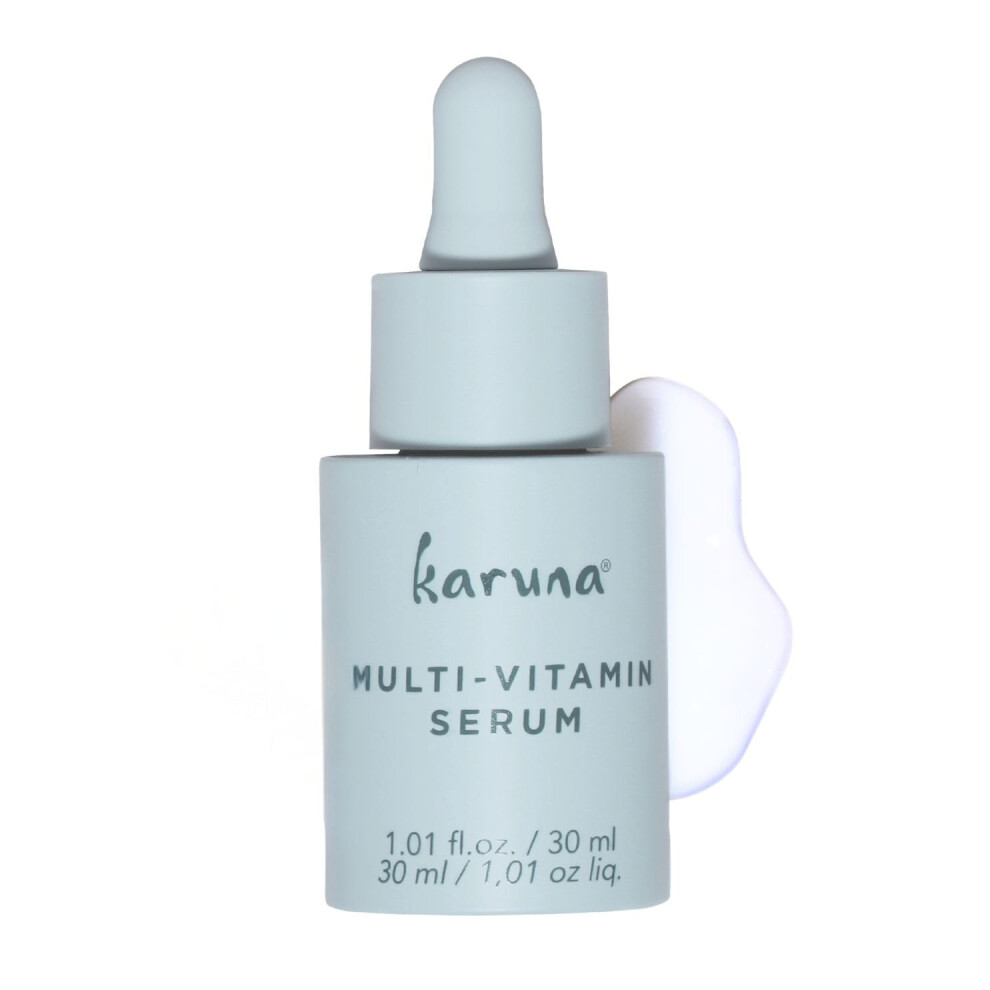 Karuna Skin - Multi-Vitamin Day & Night Serum With Vitamins A B3 B5 B6 C & E Niacinamide Serum For Face Antioxidant Serum For Face 30 Ml